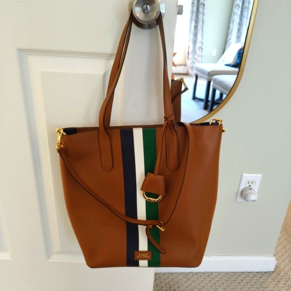 Lauren Ralph Lauren Brown Tote Bag
